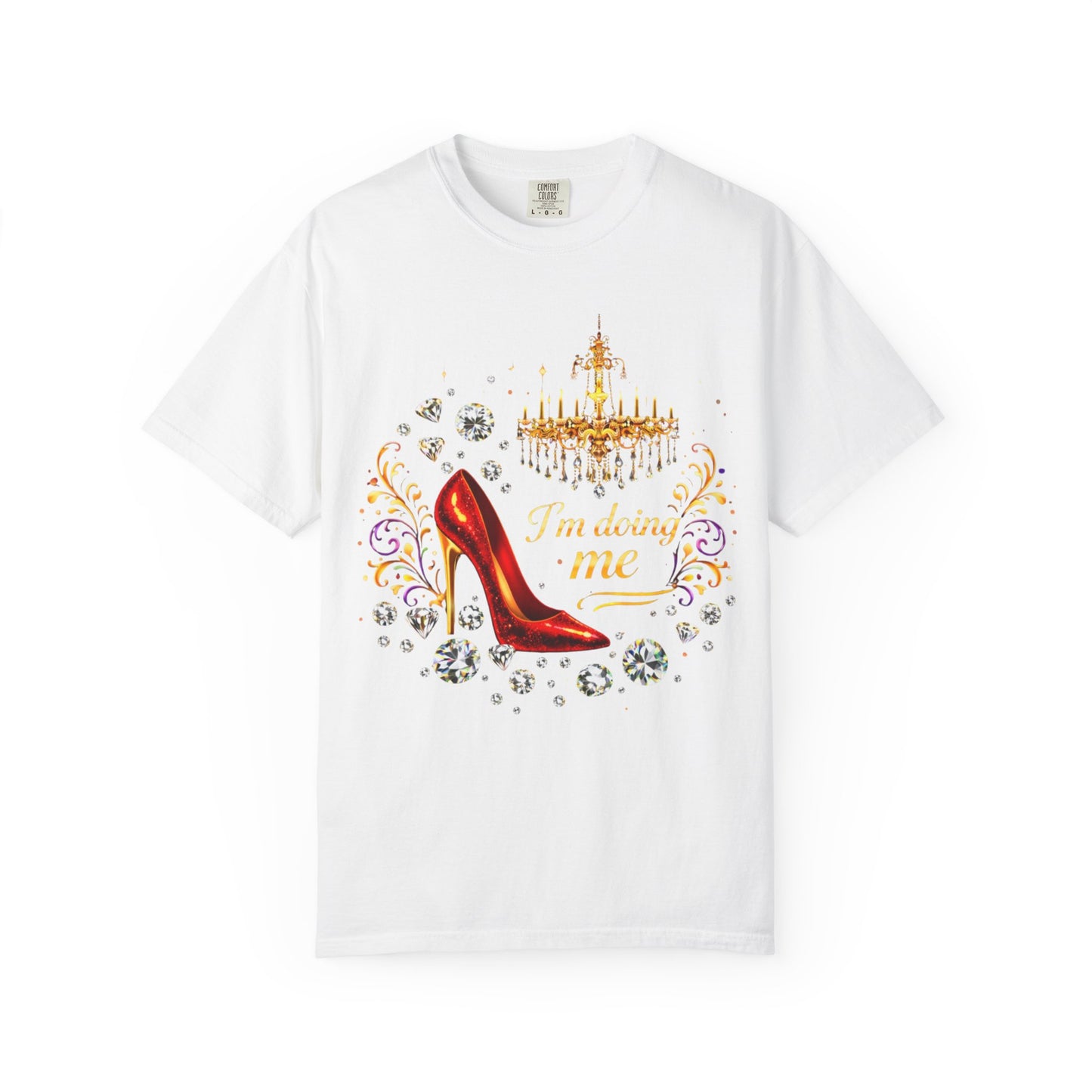 I'm Doing Me T‑Shirt — Red Stiletto & Crown Graphic Tee