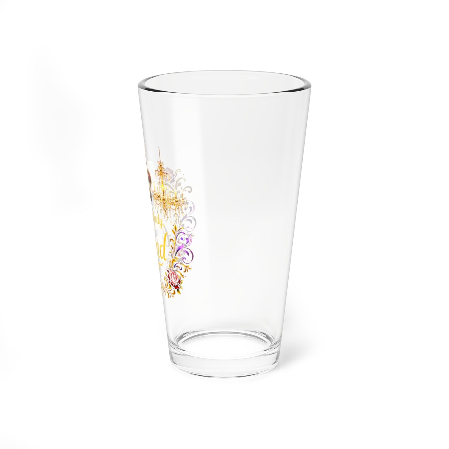 Mixing Glass - "Don't Be a Lady, Be a Legend" 16oz Decorative Cocktail Glass