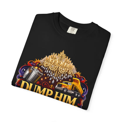 Dump Him T‑Shirt — Bold Breakup Graphic Tee with Trash Truck Design