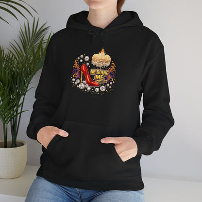 Hoodie — 'I'm Doing Me' High Heel Crown Graphic Hooded Sweatshirt