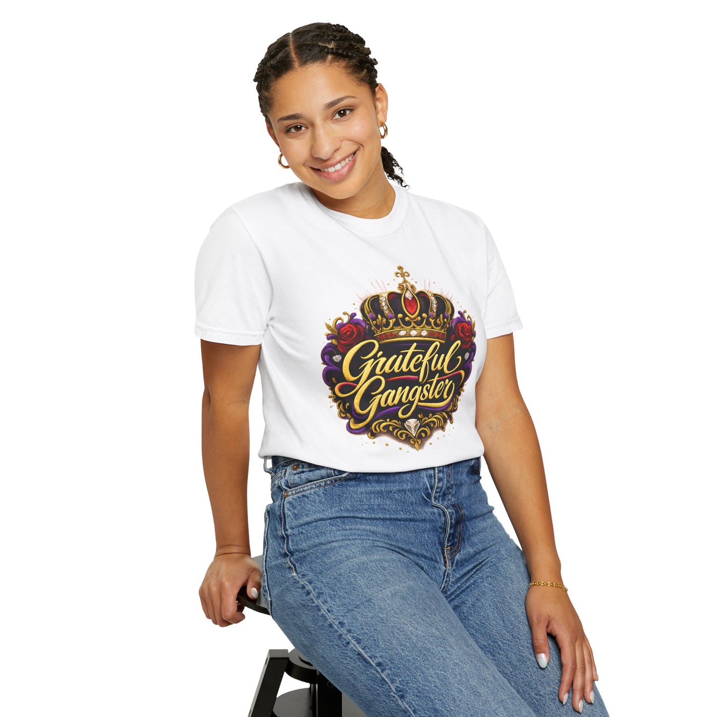 Grateful Gangster Graphic T-Shirt — Vintage Crown Script Tee