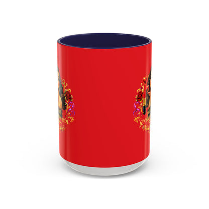 Coffee Mug — "In the End, Good Women Win" BRUNETTE Retro Pin-Up Design