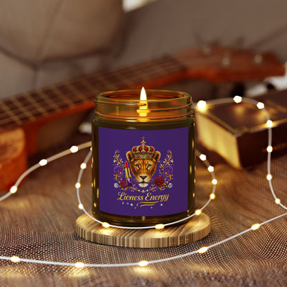 Lioness Energy Soy Candle — Coconut Apricot Wax (4oz & 9oz)