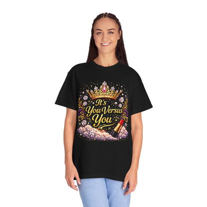 T-Shirt — "It's Your Business You" Crown & Lipstick Graphic Tee