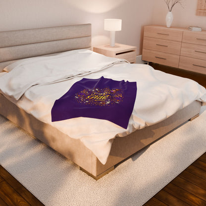 Velveteen Plush Blanket — "I Piss Glitter" Sparkle Throw for Fun, Sassy Gift