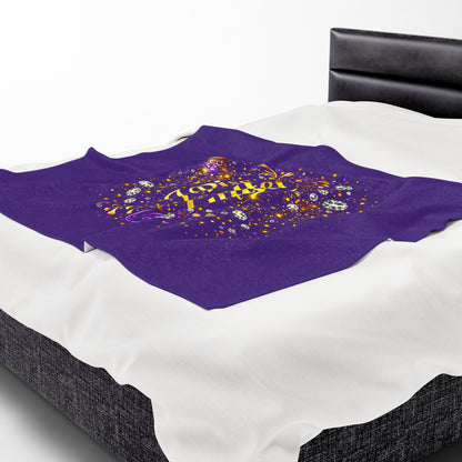 Velveteen Plush Blanket — "I Piss Glitter" Sparkle Throw for Fun, Sassy Gift