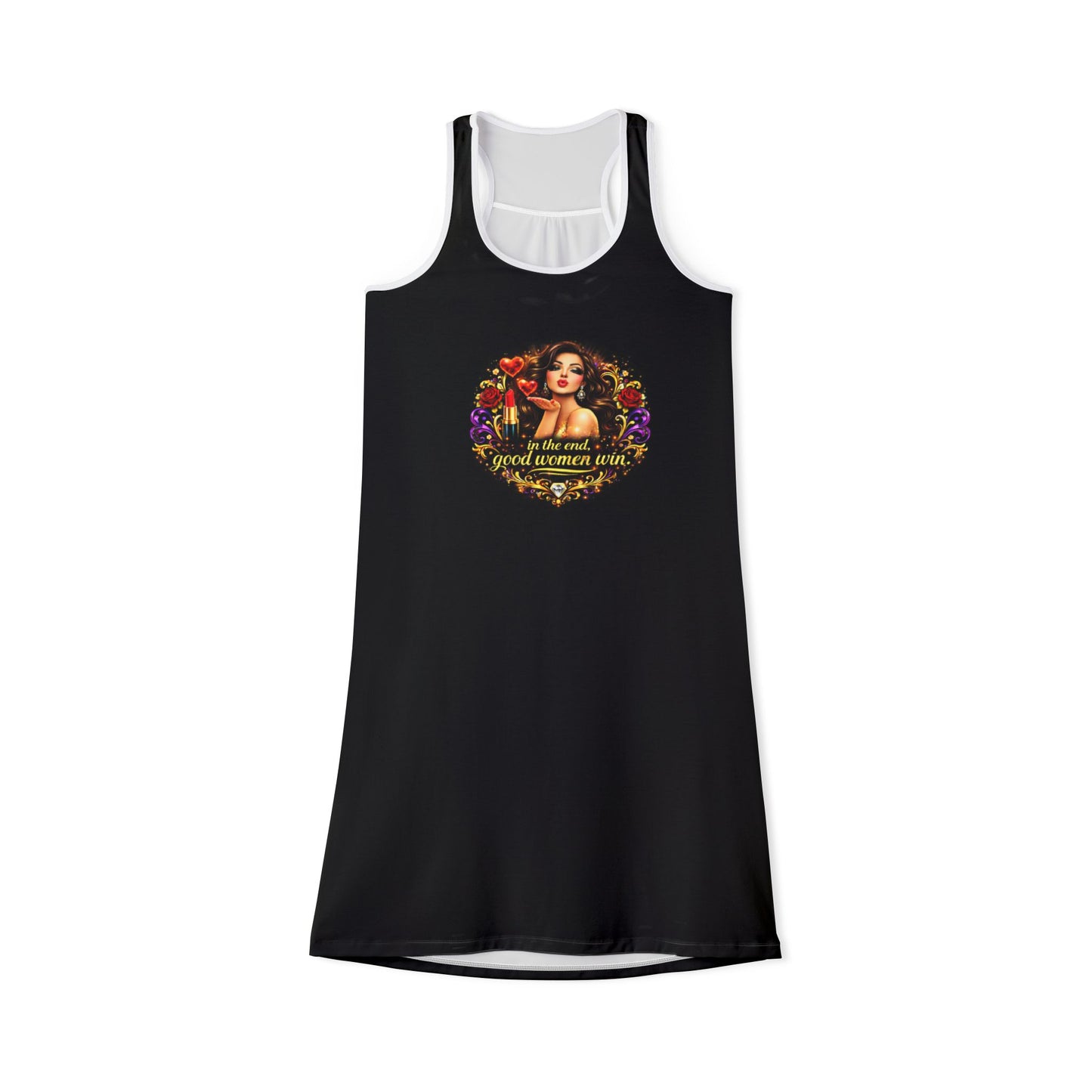 Good Women Win Brunette Racerback Dress