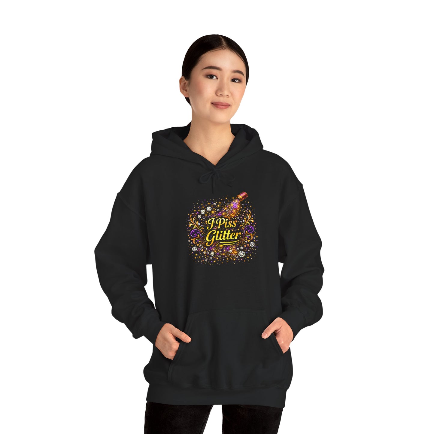 Hoodie — Wine & Flowers "Wine O'Clock" Floral Graphic
