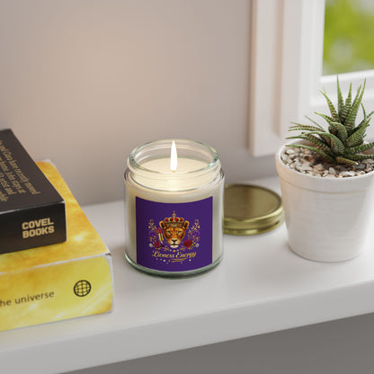 Lioness Energy Soy Candle — Coconut Apricot Wax (4oz & 9oz)
