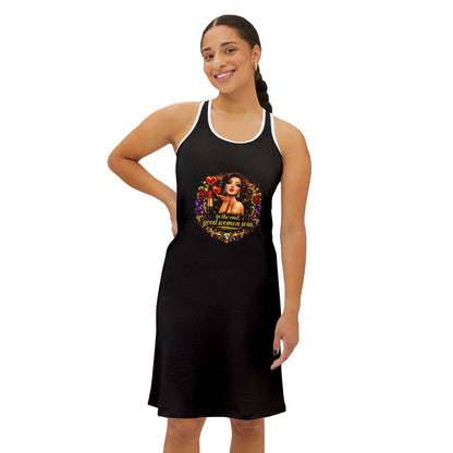 Good Women Win Brunette Racerback Dress