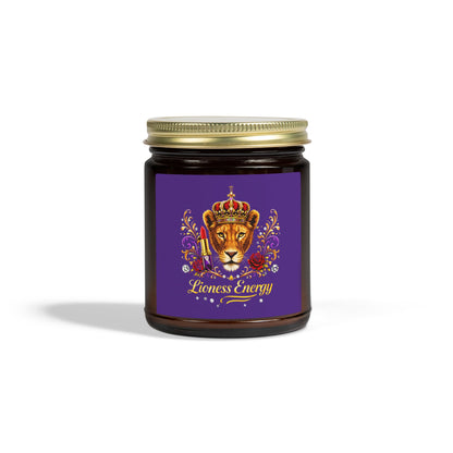 Lioness Energy Soy Candle — Coconut Apricot Wax (4oz & 9oz)