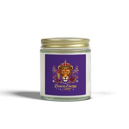 Lioness Energy Soy Candle — Coconut Apricot Wax (4oz & 9oz)