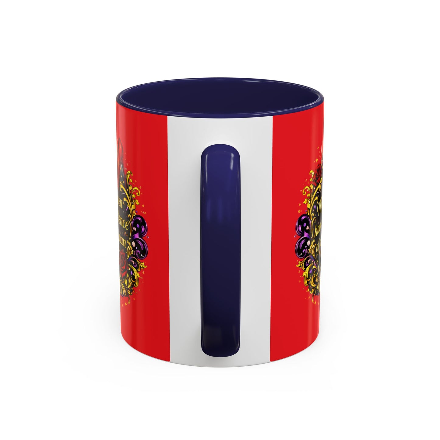 Coffee Mug — "May All Women Have the Confidence of a Mediocre Man" Red Accent