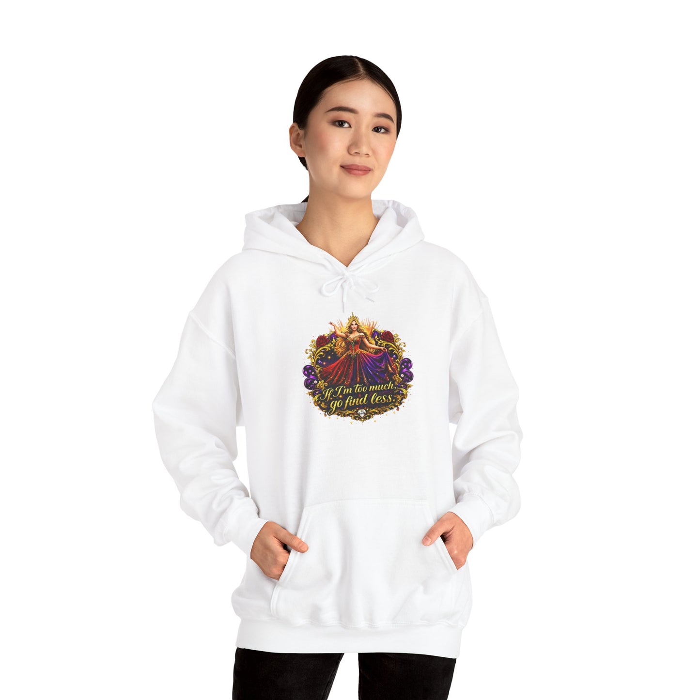 Halloween Pumpkin Fire Hoodie — “Too Cute to Spook” Fall Graphic Sweatshirt